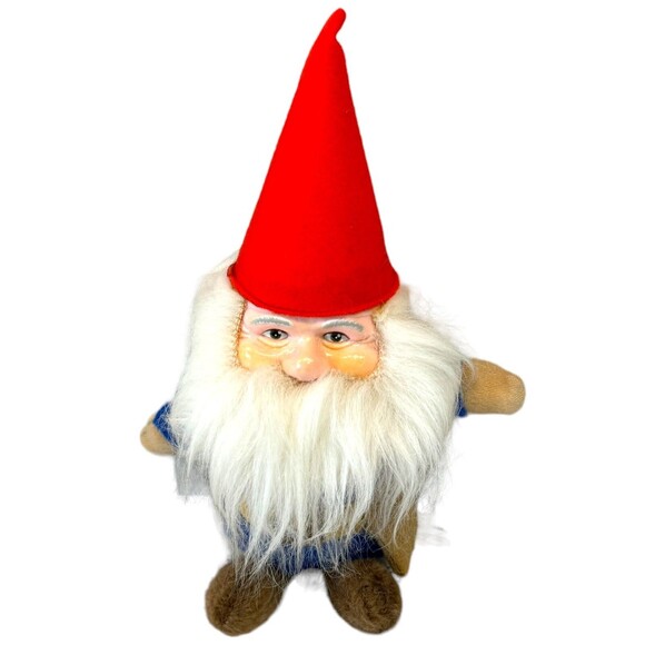 Vintage 1978 Knickerbocker Gnome Plush 8" Rubber Head Elf Christmas 70s - Picture 2 of 15